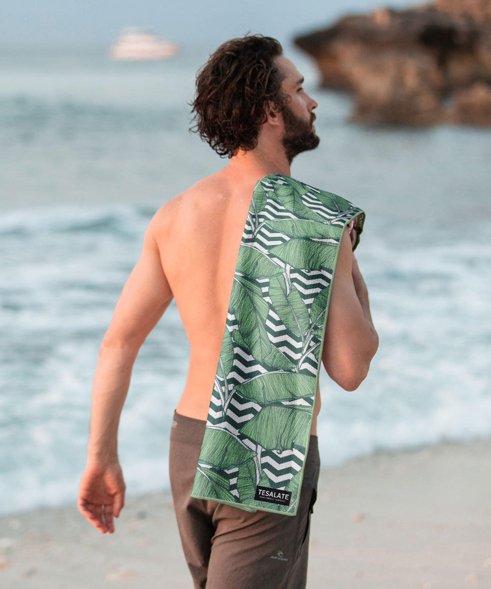 Tesalate - Leaf me alone Beach Towel