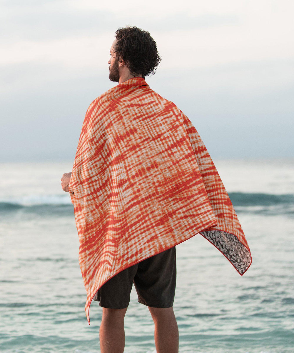 Zen - Orange-Beach-Towel